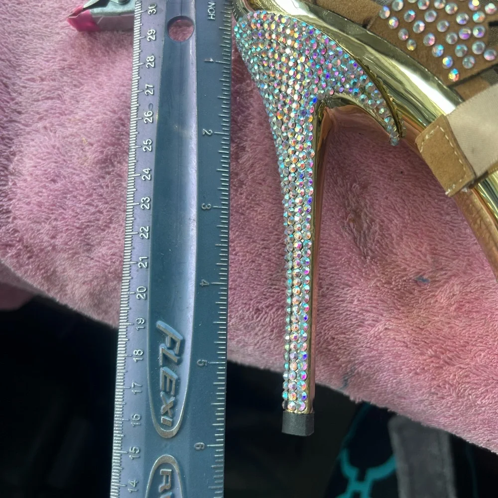 Pleaser Fantasia Rhinestone Platform Stiletto Boot - Picture 12 of 13